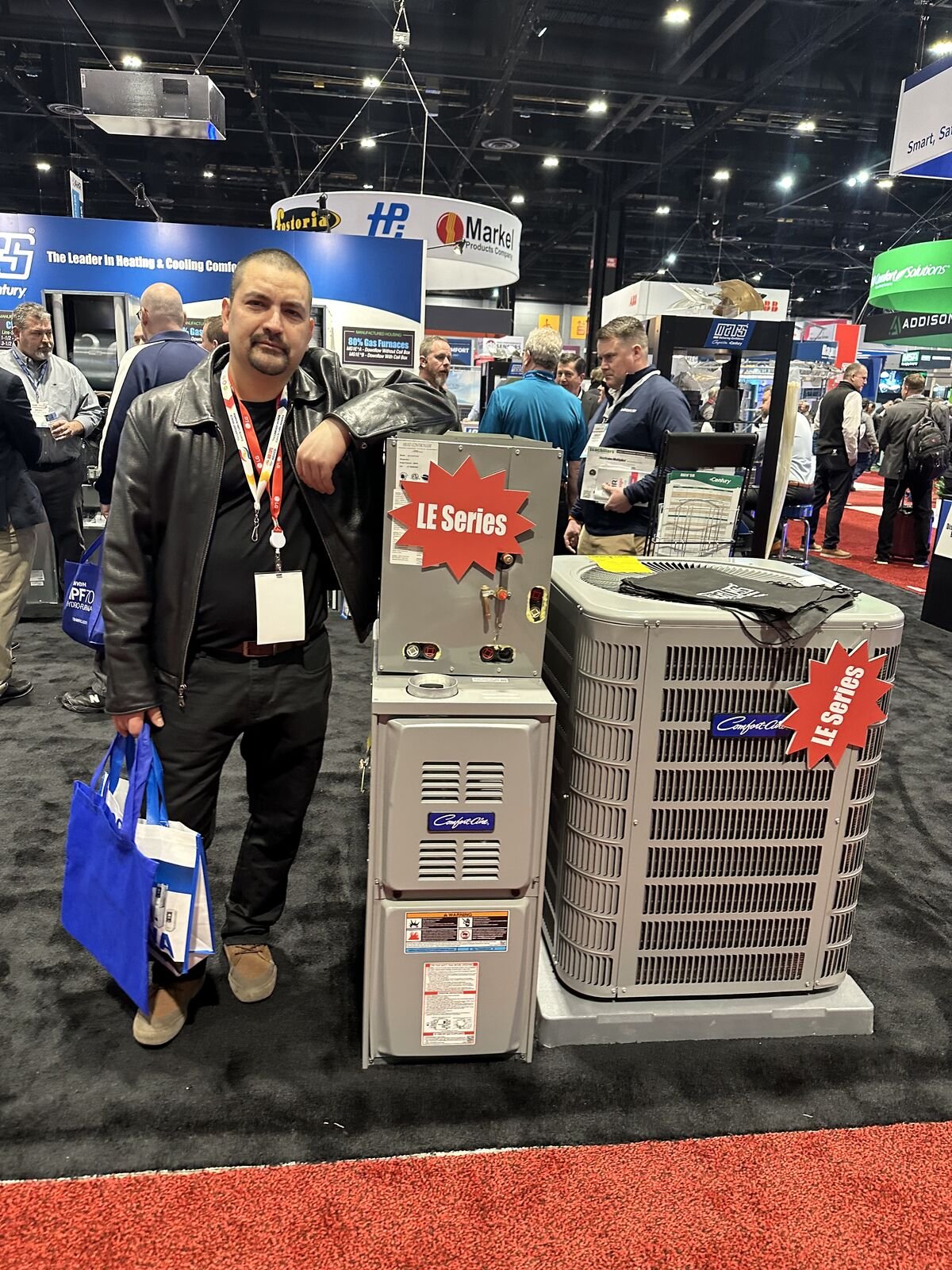 Fabian at HVAC industry trade show